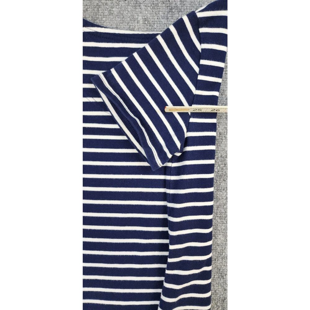 Joules Dress Womens 4 Blue Striped Riviera V-Neck Jersey Coastal Preppy Summer - Picture 7 of 12